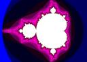 Full Mandelbrot Set in white